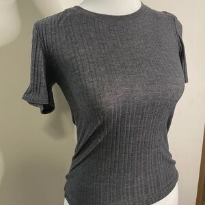 Topshop Grey Knit Tee